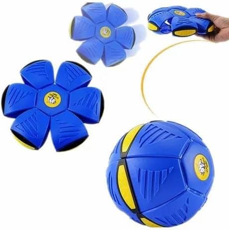 HMA Dog Magic UFO Ball  LED Flying Flat Throw Disc Toy Blue