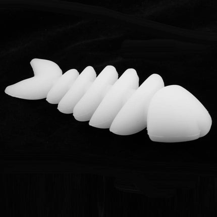 HMA Dog Pet Glow in the Dark Fish Skeleton Chew Toy Safe Dental Teether White