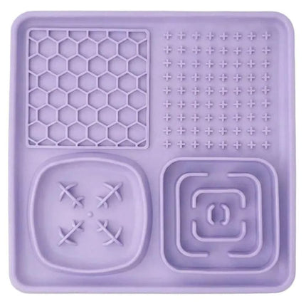 HMA Dog Slow Feeding Lick Mat For Pet Purple