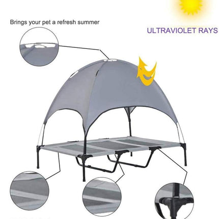 HMA Dog Tent Dog Bed with Removable Canopy 122 cm in 90 cm