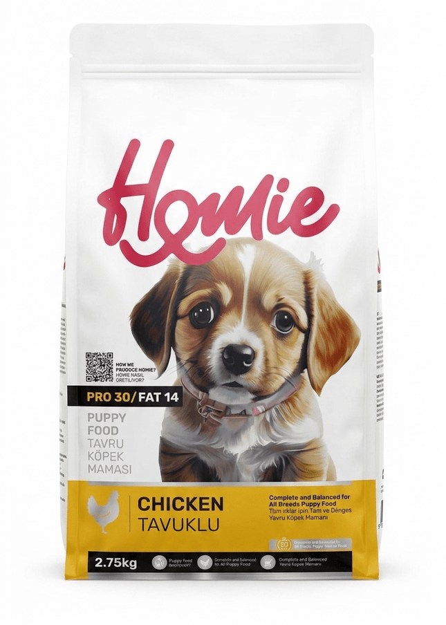 Homie Dog Homie Complete And Balanced Puppy Food All Breeds Chicken 2.75kg