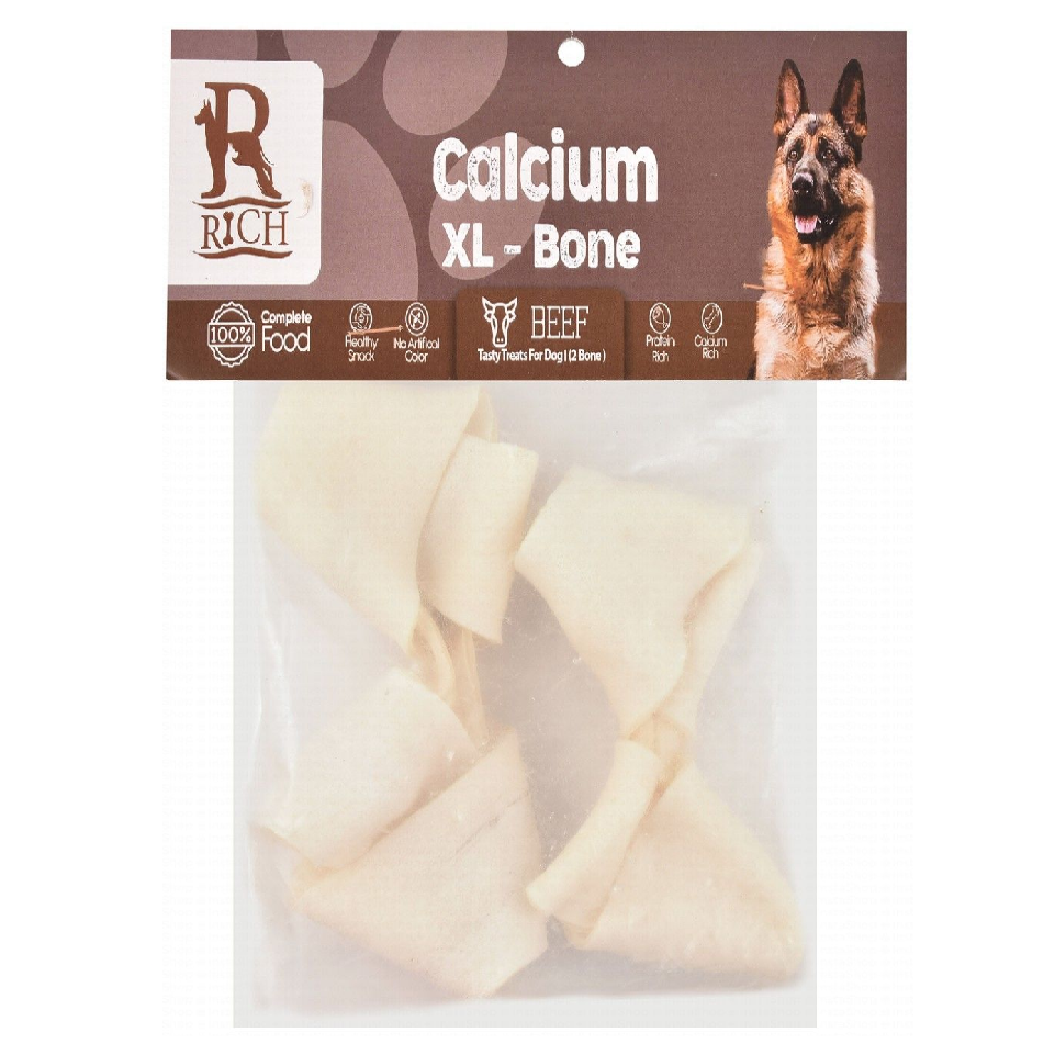 Rich XL Beef Calcium Bone Dog Treats with Beef 2 pcs