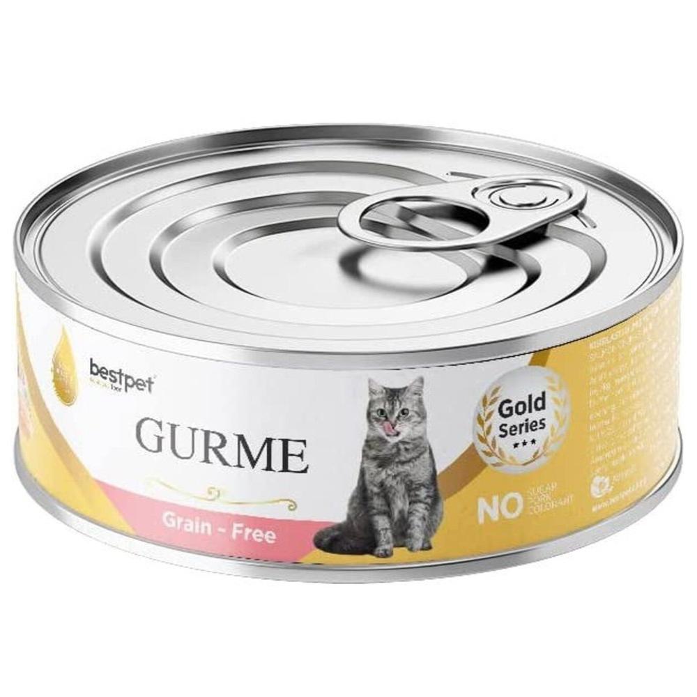 BestPet Gurme Grain Free wet food For adult cat With Salmon 100g