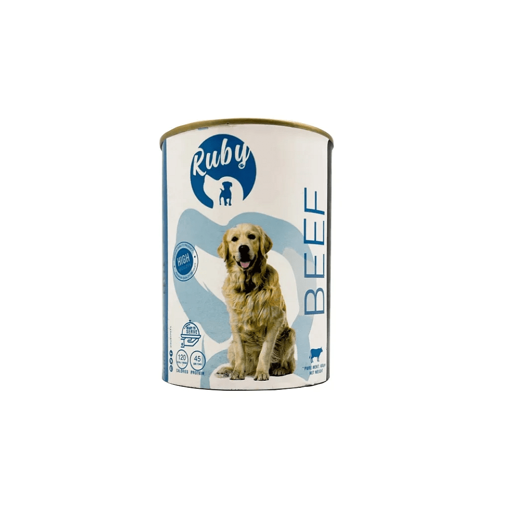 Ruby Canned Wet Food With Beef 400Gm