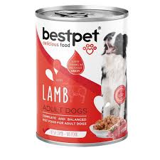 Bestpet Wet Food Chunks with Lamb in Gravy for Adult Dogs 400 gr