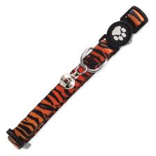 Pete and Pet Orange and Black Cat and small dog Collar with Bell