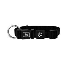 Doco O-Ring Small black Nylon Dog Collar 25 to 40in 1.5cm