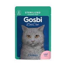 Gosbi Delicat Loaf Wet Food with Chicken for Sterilized Cats 70 g