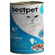 BestPet Wet Food Chunks with For Adult Cat With Tuna and Anchovy 400 gr