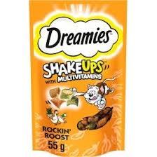 Dreamies ShakeUps With Multivitamins Rockin Roost 55 gr