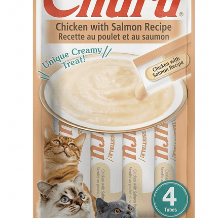 Inaba Cat Inaba Churro Chicken and Salmon Treat for Cat 4 in 14 g