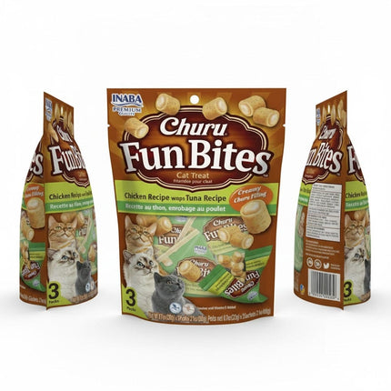 Inaba Cat Inaba Churro Fun Tuna Bite Tuna Flavor, 60 g 3Pack
