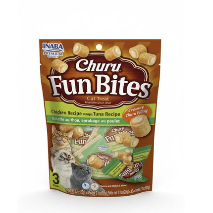 Inaba Cat Inaba Churro Fun Tuna Bite Tuna Flavor, 60 g 3Pack