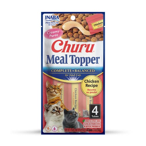Inaba Cat Inaba Churu Creamy Puree Meal Toppers with Chicken for Adult Cats