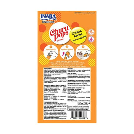 Inaba Cat Inaba Churu Pops Cat Treats with Chicken 4 in 15 gr