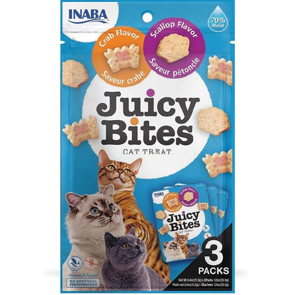 Inaba Cat Inaba Juicy Bites Cat Treats Crab and Scallop Flavor 3 in 11.3 gr