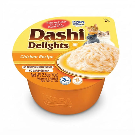 Inaba Cat Inaba Premium Dashi Delights Chicken Recipe Flakes in Broth 70g
