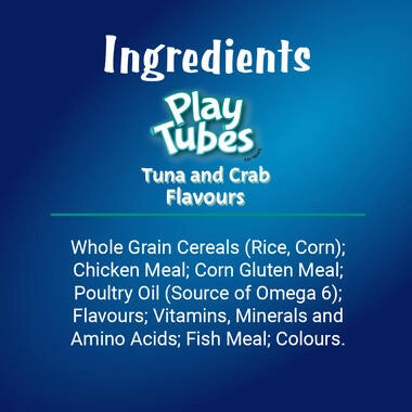 Purina Felix Play Tubes Cat Treats Tuna and Crab Flavor 50 gr