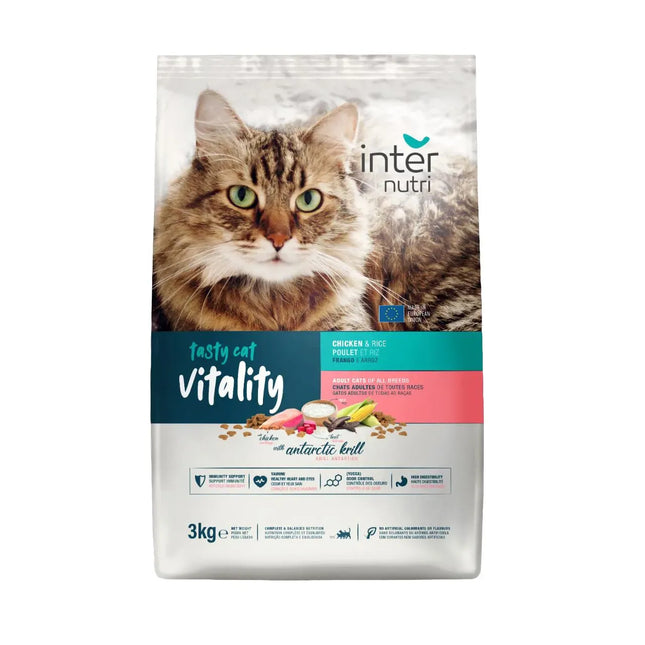 InterNutri Cat InterNutri dry food for adult cat Tasty With Chicken 3Kg