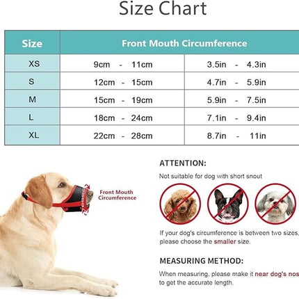 IREENUO Dog IREENUO Breathable Mesh Dog Muzzle Adjustable Soft Fabric Lead for Biting And Barking Prevention XS