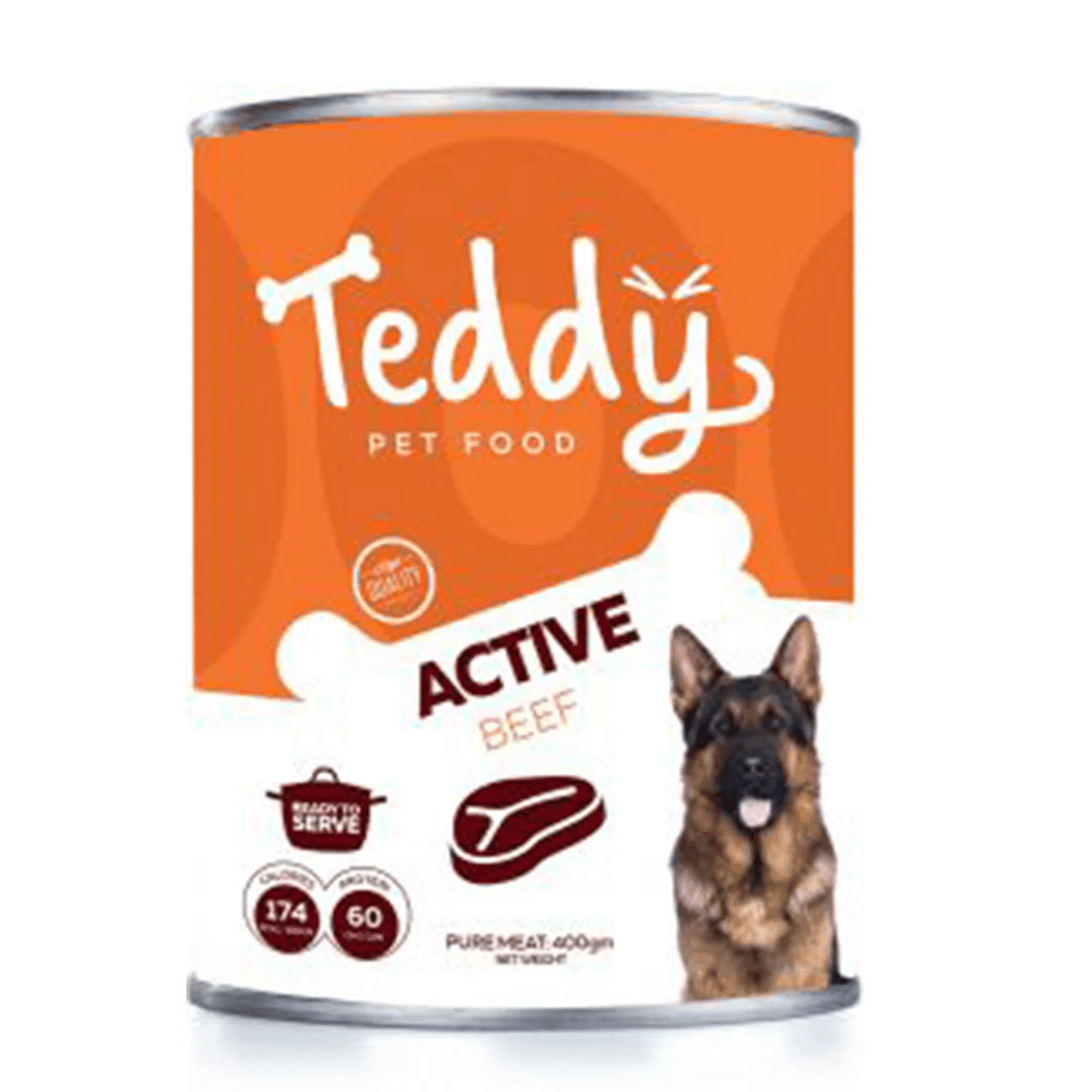 Teddy Canned For Active Dogs With Beef 400g