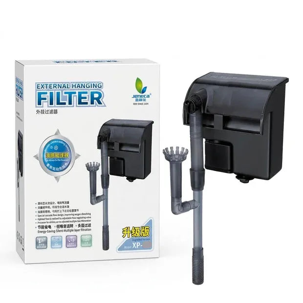 Jeneca Fish Jeneca XP 606  Slim Aquarium Hang On Filter 4W  300L/H with Integrated Surface Skimmer