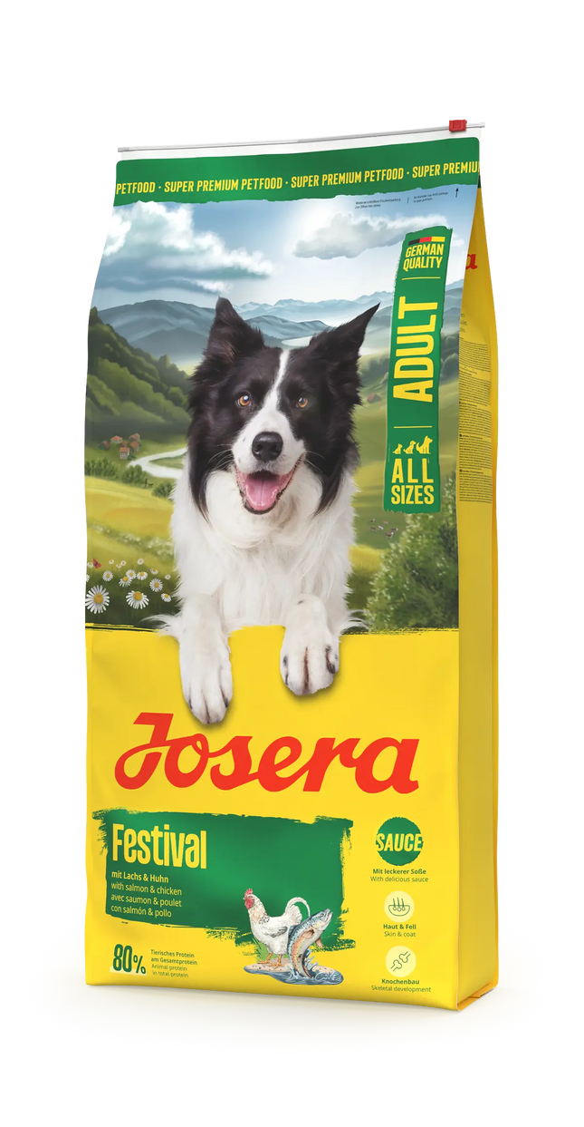 Josera Dog Josera Festival Adult Dry Dog Food with Salmon And Chicken Super Premium All Sizes Dog 12.5 kg