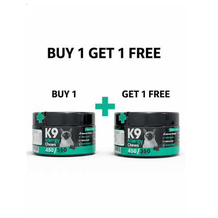 K9 Cat K9 Supplement For Cats Allergy Chews 60 Pcs buy One Get One Free