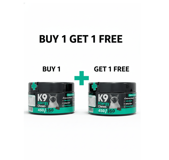 K9 Cat K9 Supplement For Cats Allergy Chews 60 Pcs buy One Get One Free