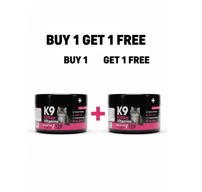 K9 Cat K9 Supplement For Cats Kitten 60 Pcs buy One Get One Free
