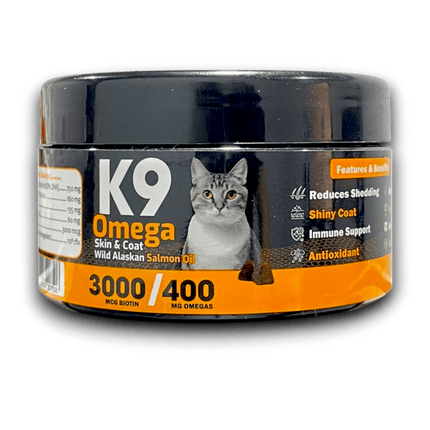 K9 Cat K9 Supplement For Cats omega skin and coat 60 Pcs buy One Get One Free