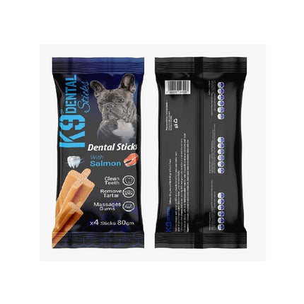 K9 Dog K9 Dental Stick Dog Treats with Salmon 4 Pcs 80 gr