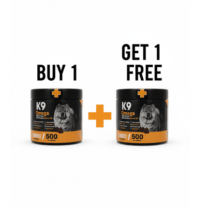 K9 Dog K9 Supplement omega skin and coat For Dogs 90 Pcs Puy One Get One Free
