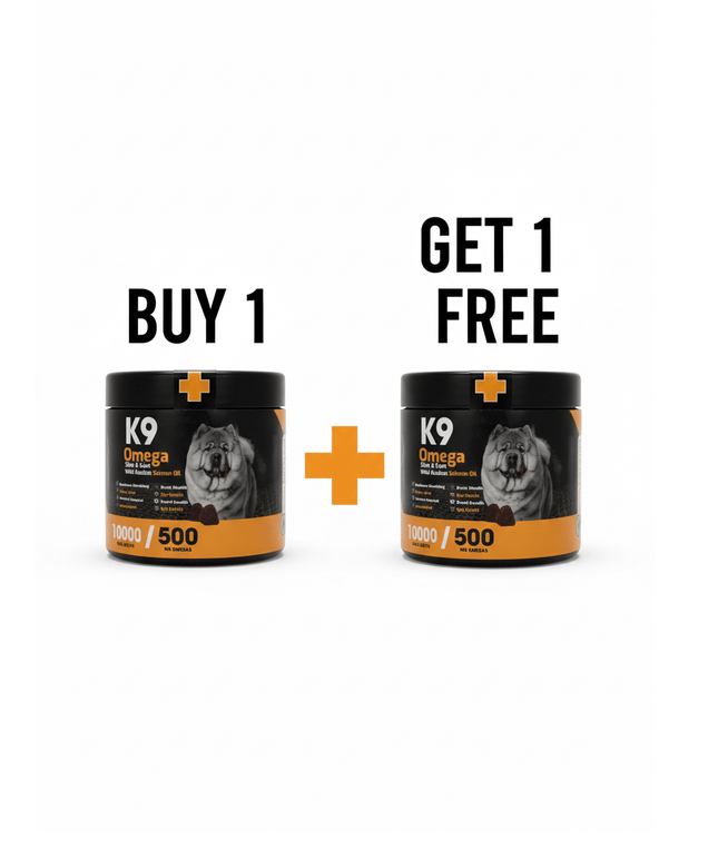 K9 Dog K9 Supplement omega skin and coat For Dogs 90 Pcs Puy One Get One Free