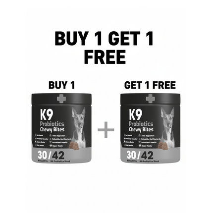 K9 Dog K9 Supplement Probiotecs chewy bites For Dogs 90 Pcs buy One Get One Free