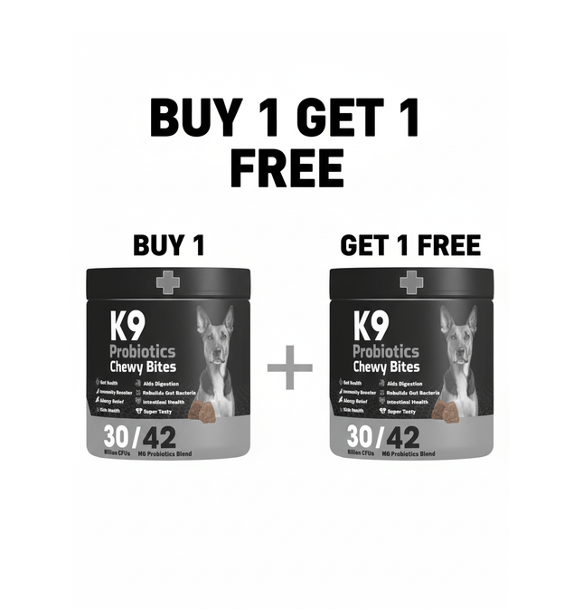 K9 Dog K9 Supplement Probiotecs chewy bites For Dogs 90 Pcs buy One Get One Free