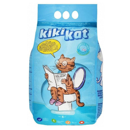 Kiki Kat Cat Kiki Kat White Bentonite Clumping Cat Litter Mountain Fresh 5 L