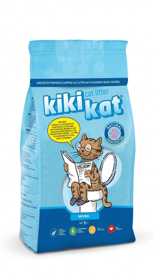 Kiki Kat Cat Kiki Kat White Bentonite Clumping Cat Litter Natural 5 L