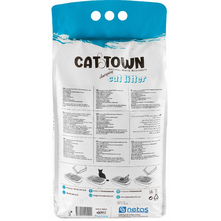 Cat Town White Bentonite Clumping Cat Litter Marseille soap Scent 5 L