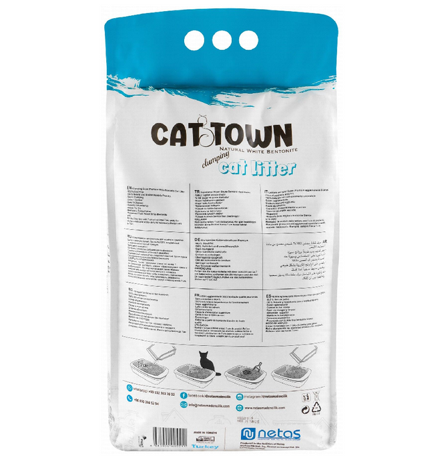 Cat Town White Bentonite Clumping Cat Litter Marseille soap Scent 5 L