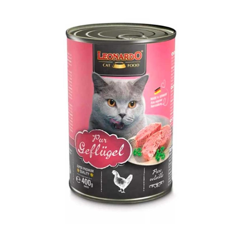 Leonardo Wet Food with Chicken for Adult Cats 400 gr