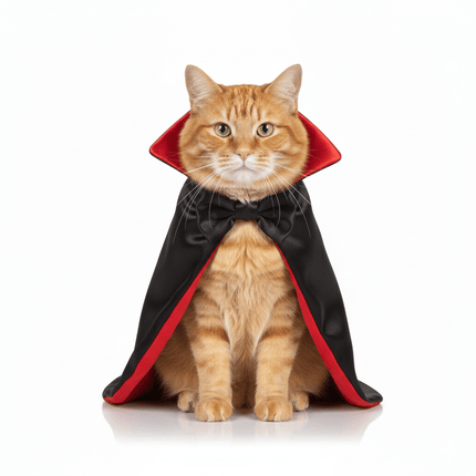 Lefties Cat Lefties Halloween Cat Costume Red Black Cat Vampire Costume Cute Vampire Medium Mex 26 Neck 30 Cm Back 36 Cm Chest 44 Cm
