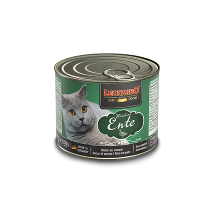 LEONARDO Cat Leonardo Adult Cat Wet Food Rich In Duck 200 gr