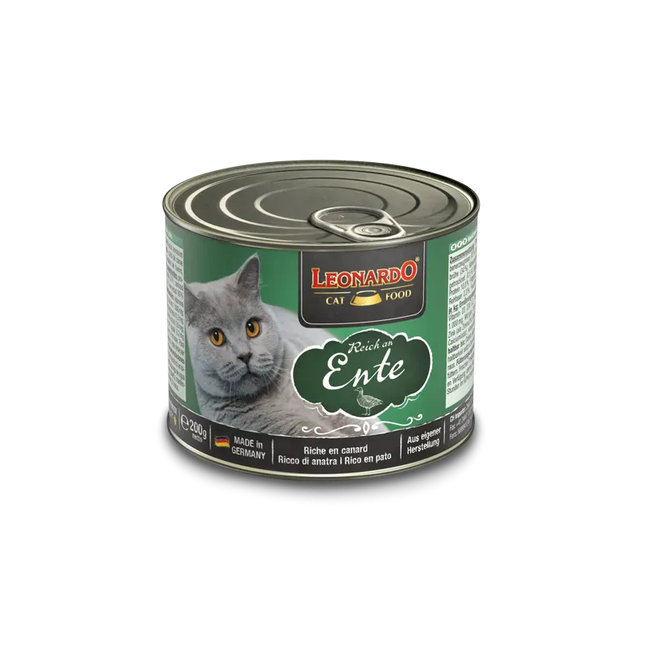 LEONARDO Cat Leonardo Adult Cat Wet Food Rich In Duck 200 gr