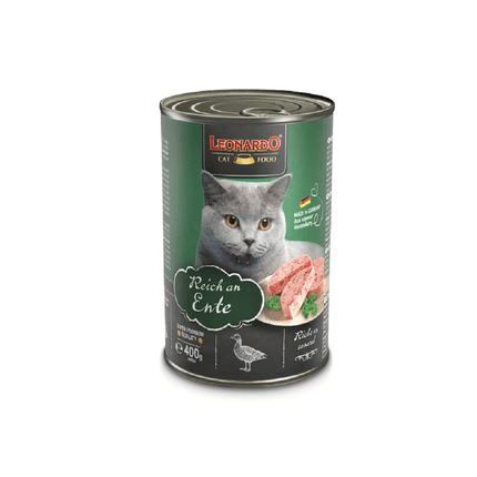 LEONARDO Cat Leonardo Adult Cat Wet Food Rich In Duck 400 gr