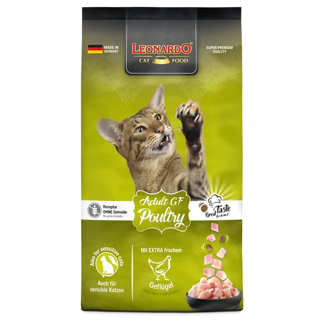 Leonardo Cat Leonardo Dry Food For Adult Cat GF With Poultry 300 gr