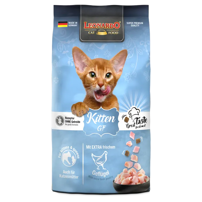 Leonardo Cat Leonardo Dry Food For Kitten Cat GF With Poultry 1.8 kg