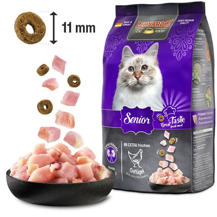 Leonardo Cat Leonardo Dry Food For Senior Cats With Chicken 1.8 kg