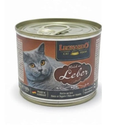 LEONARDO Cat Leonardo Wet Food For Adult Cats Rich in Liver 200g