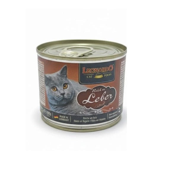 LEONARDO Cat Leonardo Wet Food For Adult Cats Rich in Liver 200g
